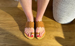 Françoise Sandals Nubuck Camel