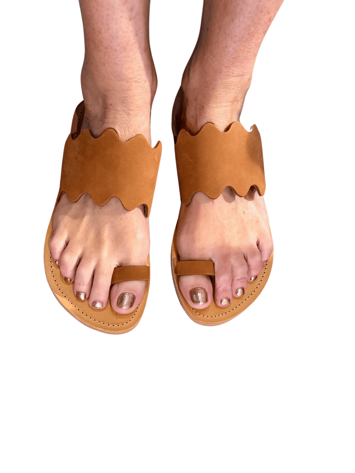 Theluto Footwear Françoise Sandals Nubuck Camel