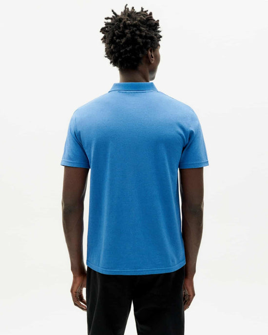 Thinking Mu Heritage Blue Hemp Polo