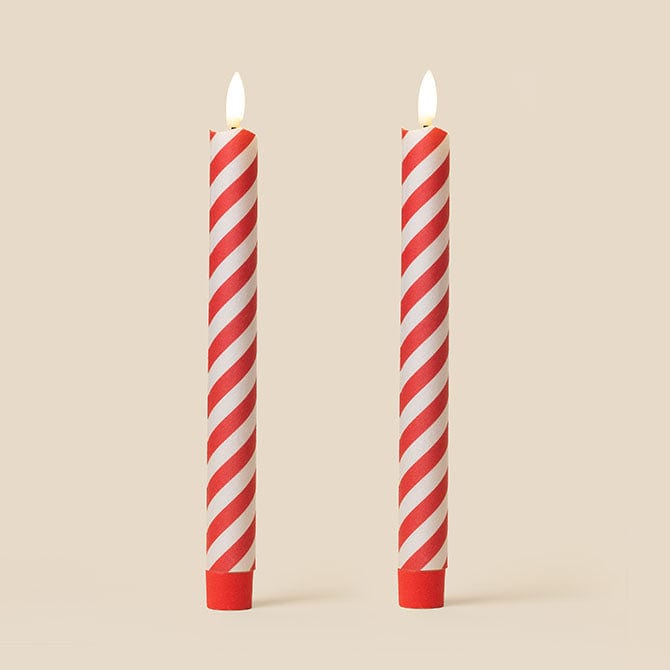 Tinkalink Candles & Candlesticks Barley Twist Lip Line Flameless LED Wax Candles