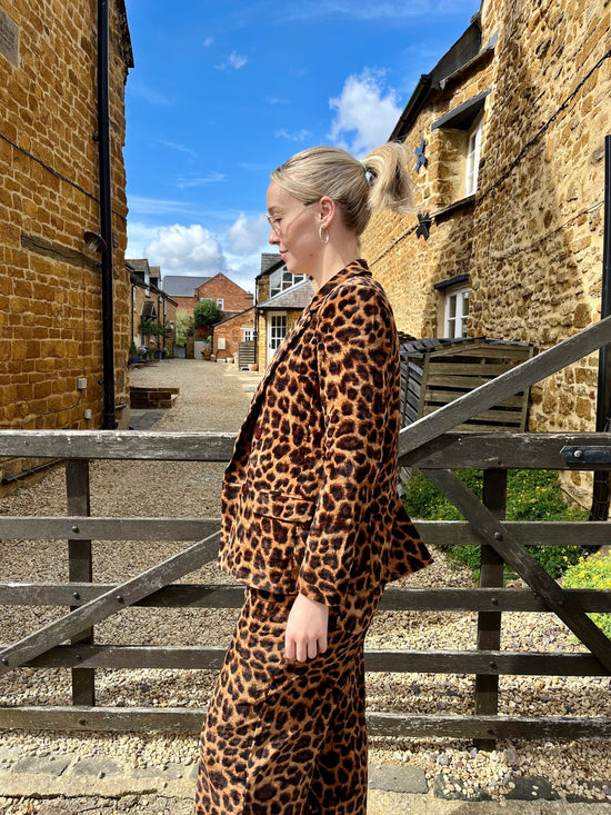 Traffic People Jackets Ava Rose Jacket in Leopard Print