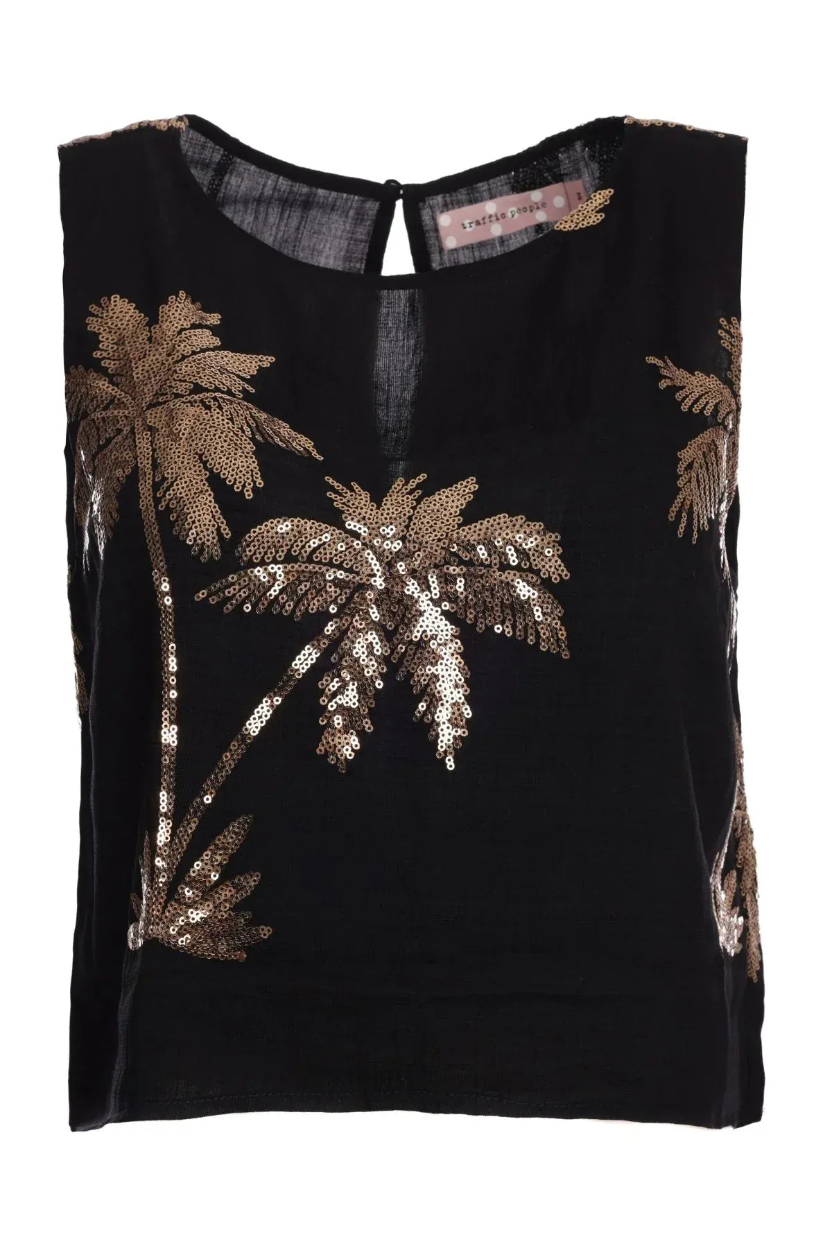 Traffic People Tops Evie Top in Black