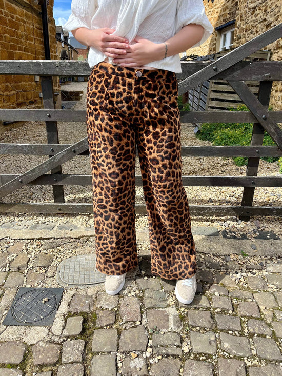 Traffic People Trousers Lulu Trousers in Leopard Print