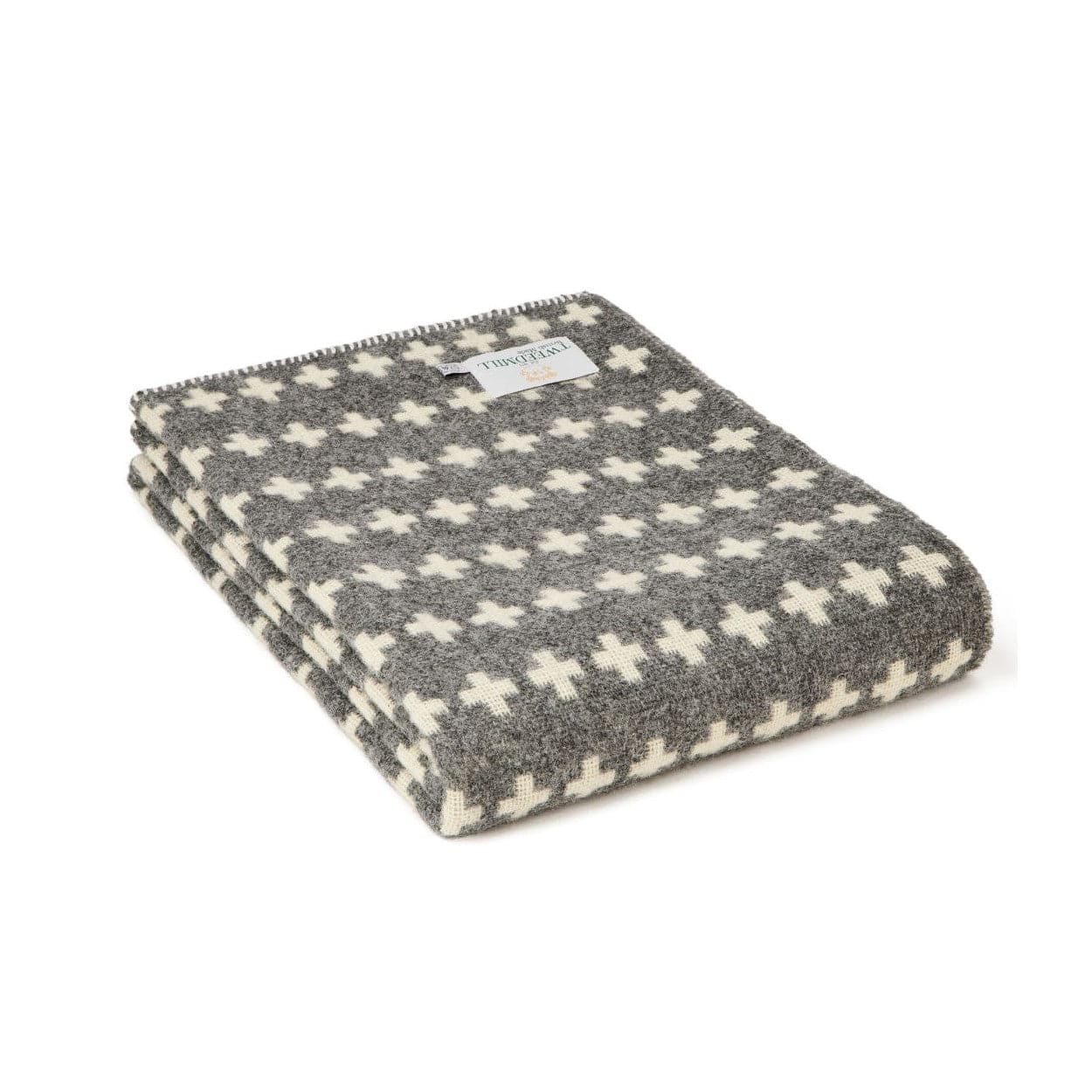TweedMill Picnic Bag Cross Charcoal Blanket