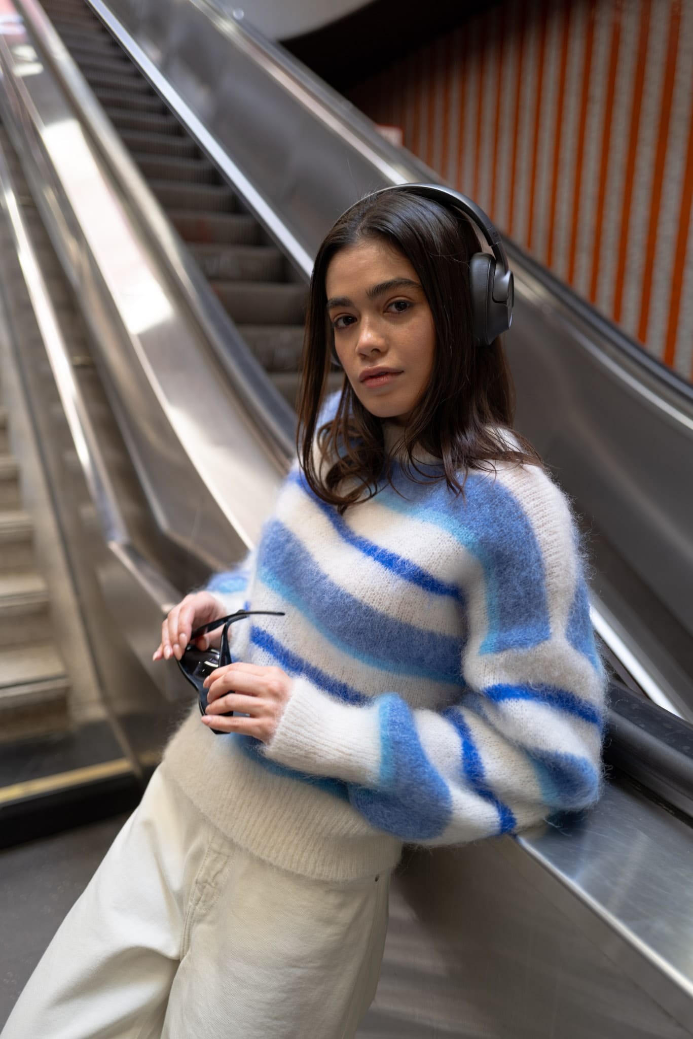 TWINS The Label Knitwear Kale Knit in Ice and Blue