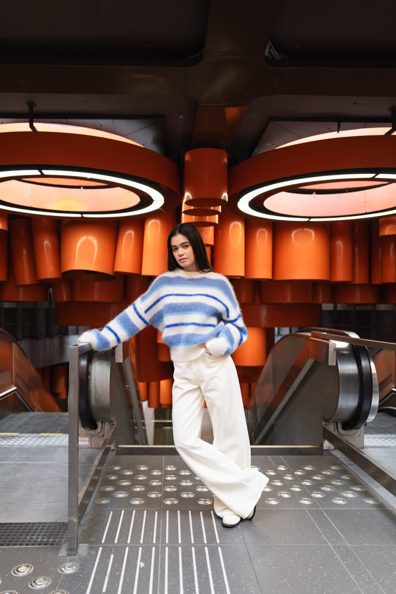 TWINS The Label Knitwear Kale Knit in Ice and Blue
