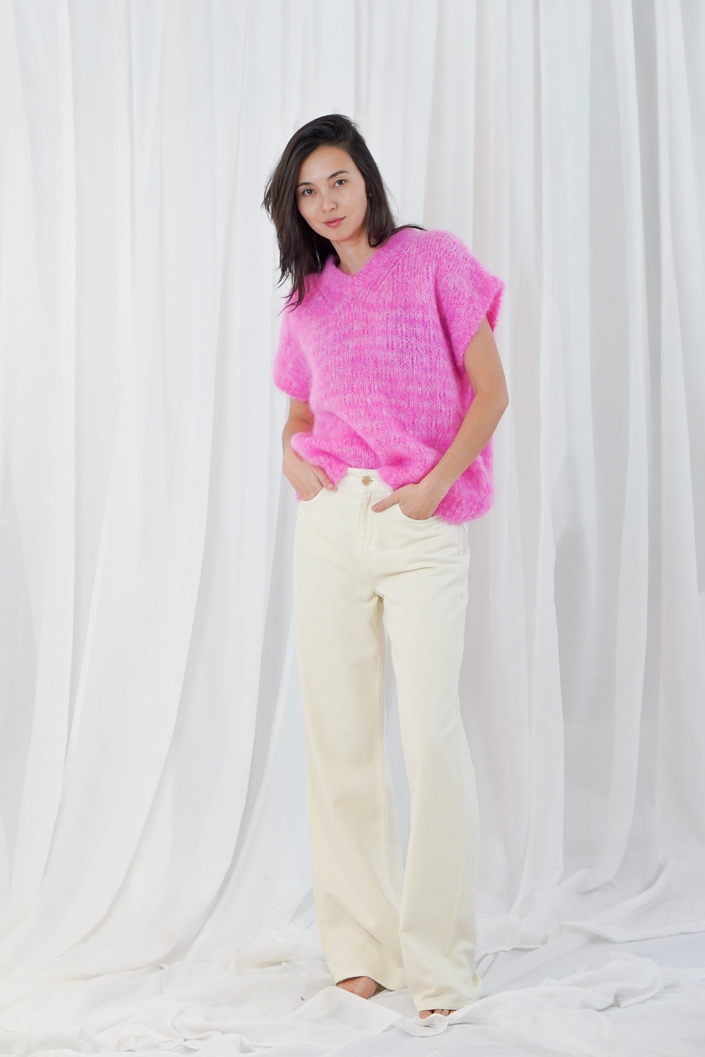 TWINS The Label Knitwear Kanoa Knit in Neon Pink