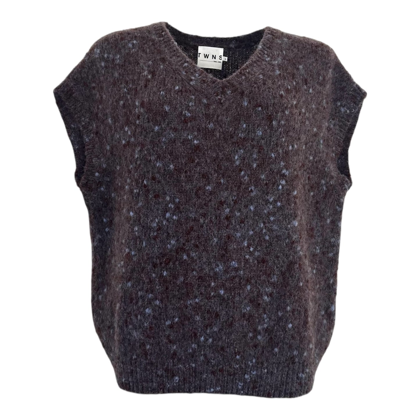 TWINS The Label Knitwear Madelina Knit in Burgundy Blue