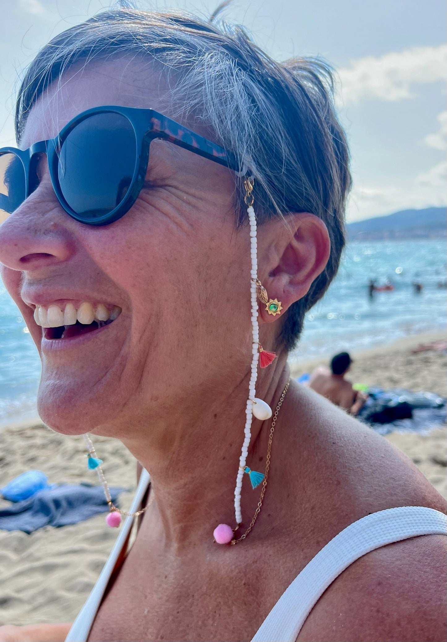 Unchained Society Eyewear Accessories Seashell Charm Glasses Chain