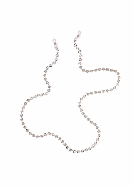 Unchained Society Eyewear Accessories Silver Disc Daisy Glasses Chain