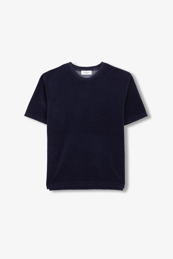 Unfeigned Mens T-Shirts Velour Essential Tee in Midnight Navy