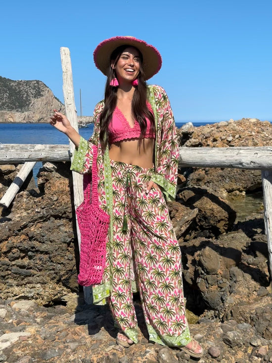 Valery Vain Trousers Jada Trousers in Palm