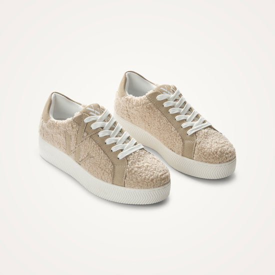 Vanessa Wu Footwear Mackenzie in Teddy Beige