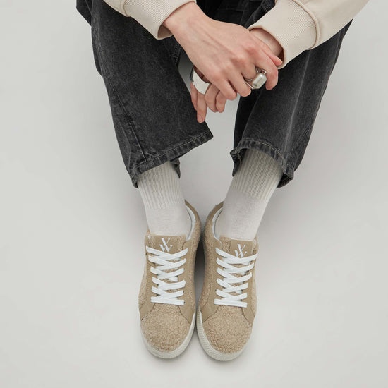 Vanessa Wu Footwear Mackenzie in Teddy Beige