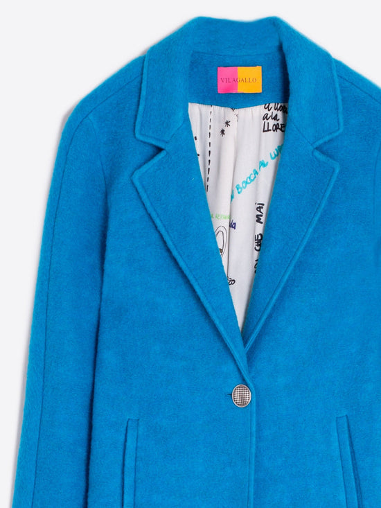 Vilagallo Coats Coat in Turquoise