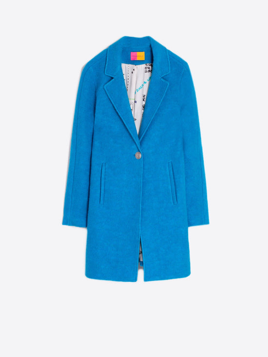 Vilagallo Coats Coat in Turquoise