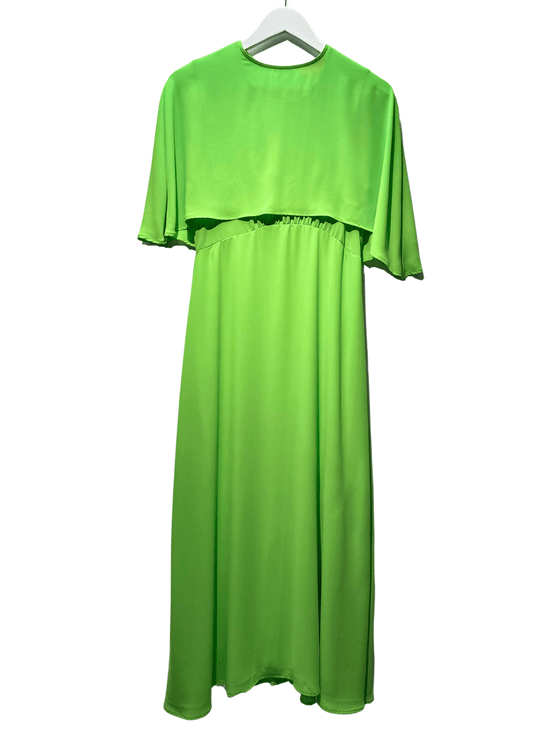 Vilagallo Dresses Gracie Georgette Dress in GREEN!