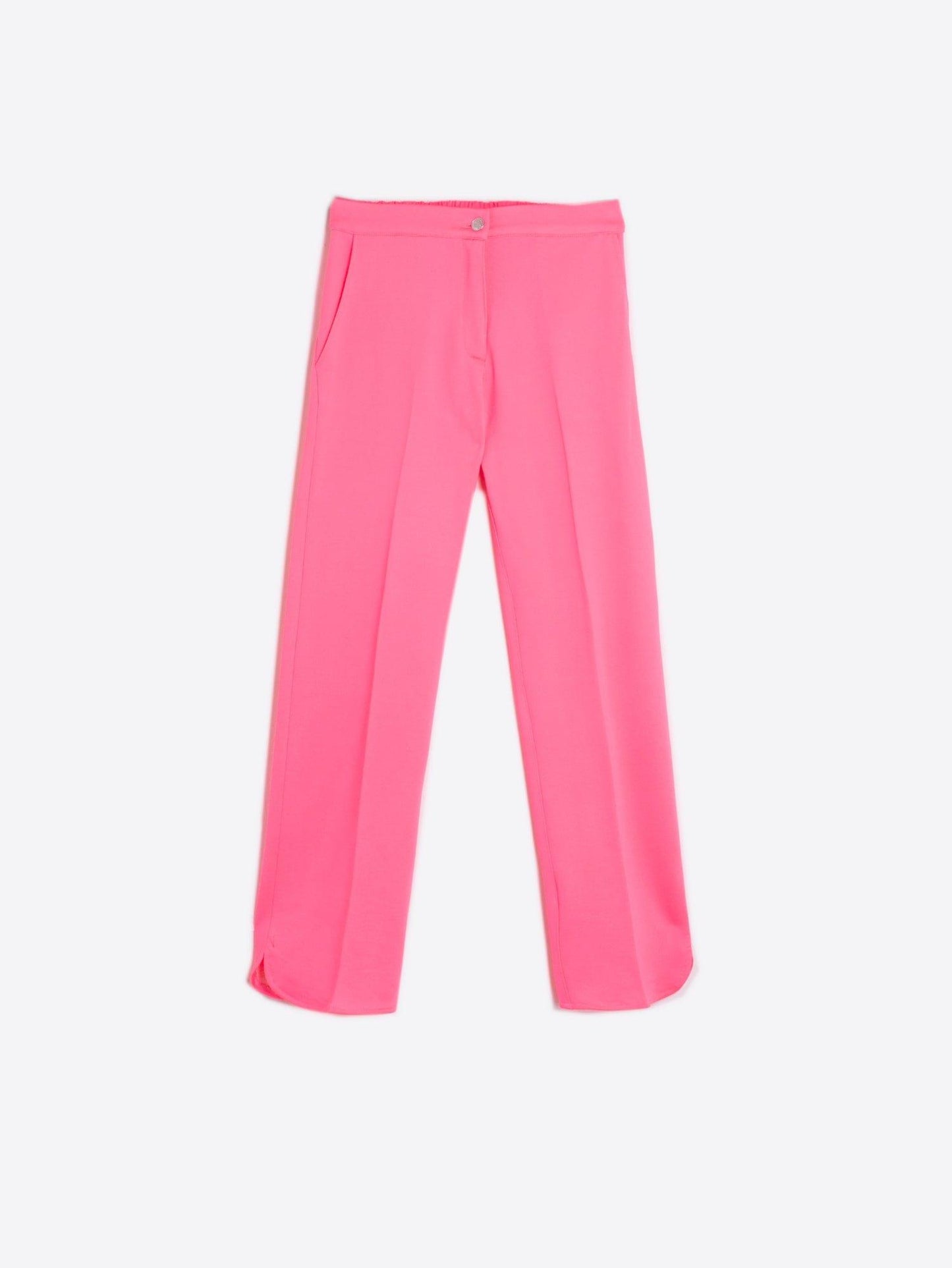 Vilagallo Fluorescent Pink Knit Trousers