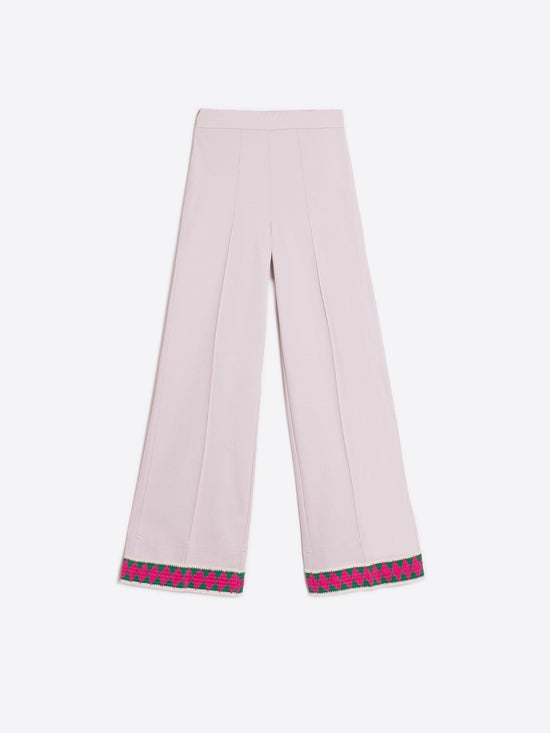 Vilagallo Perfect Crocheted Knit Trousers