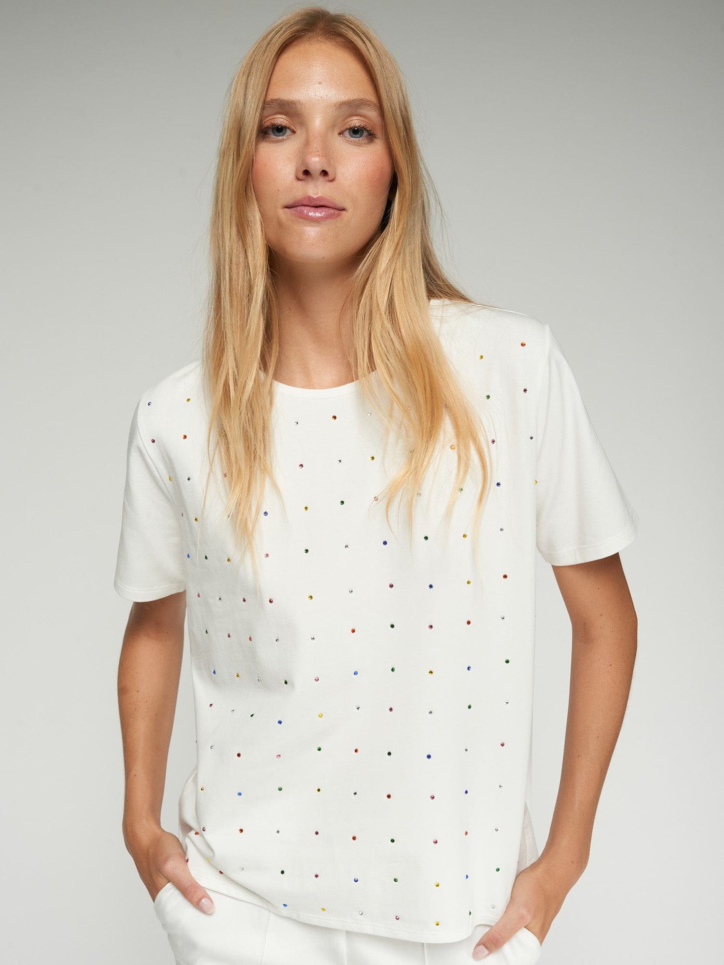 Vilagallo Tops The Confetti Luxe Tee