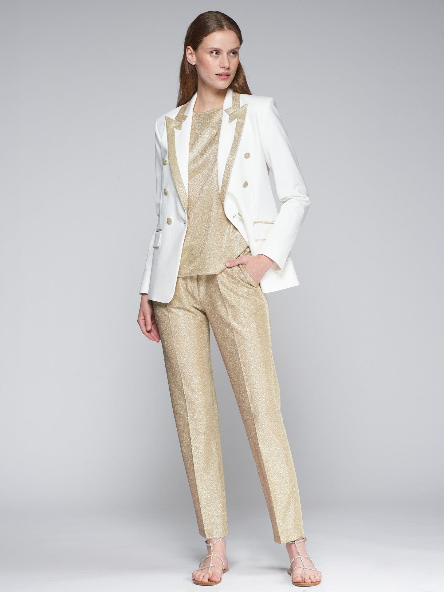 Vilagallo Trousers Gold trousers