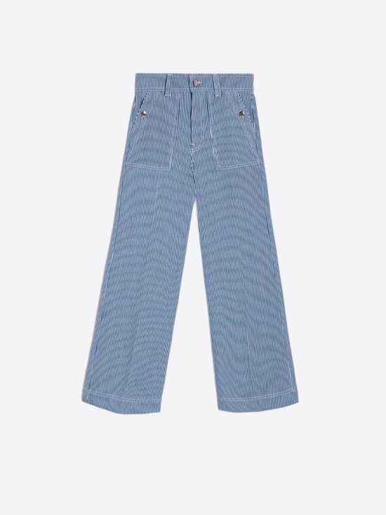 Vilagallo Trousers Raya Blue Stripe Trousers