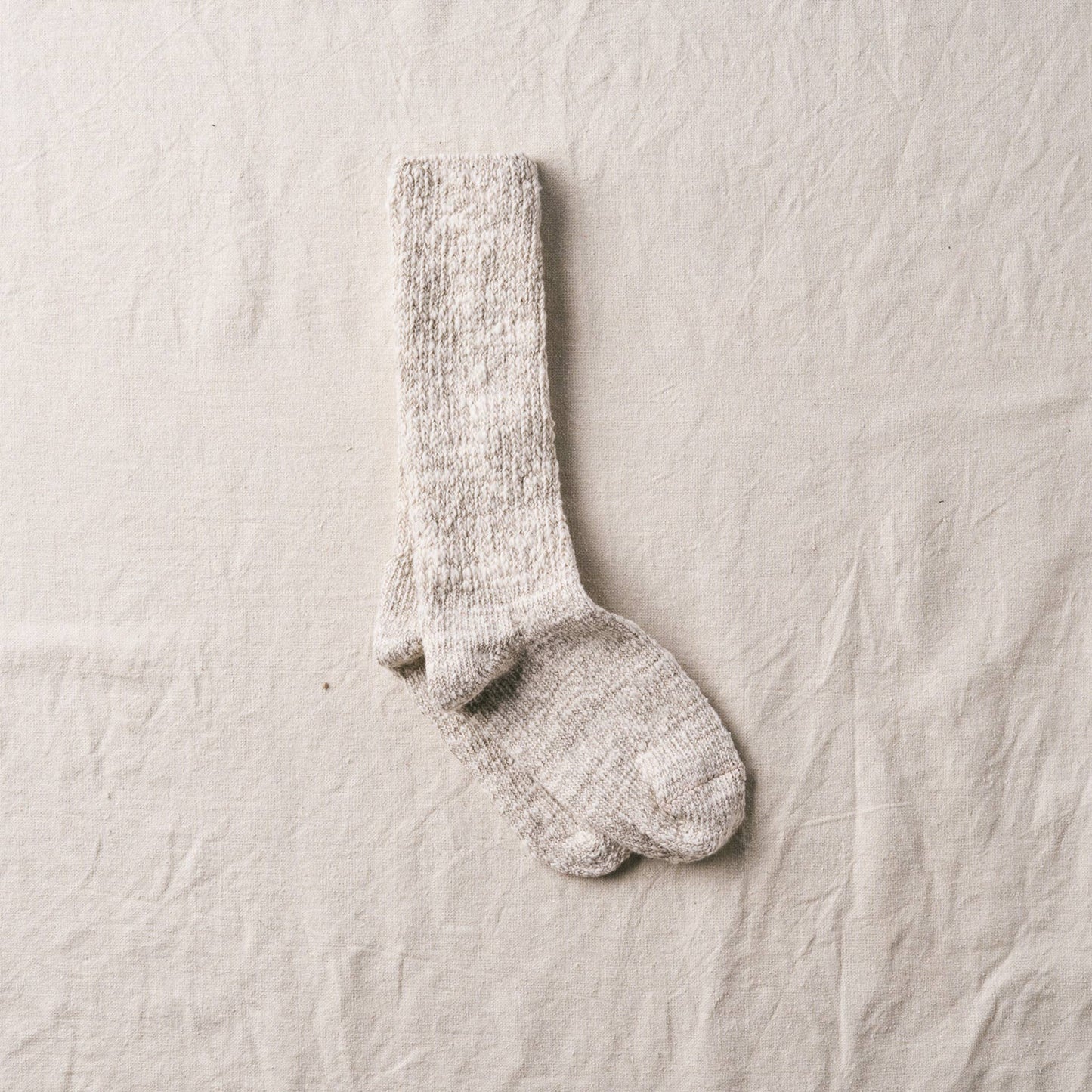 YAHAE Ladies Socks SIZE S (22.5-24.5 cm EU 35-39) Garabou Organic Cotton Slipper Socks: Natural in Small