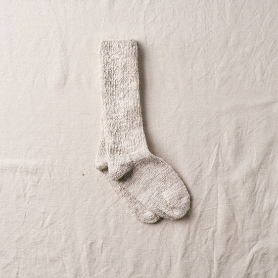 YAHAE Ladies Socks SIZE S (22.5-24.5 cm EU 35-39) Garabou Organic Cotton Slipper Socks: Natural in Small