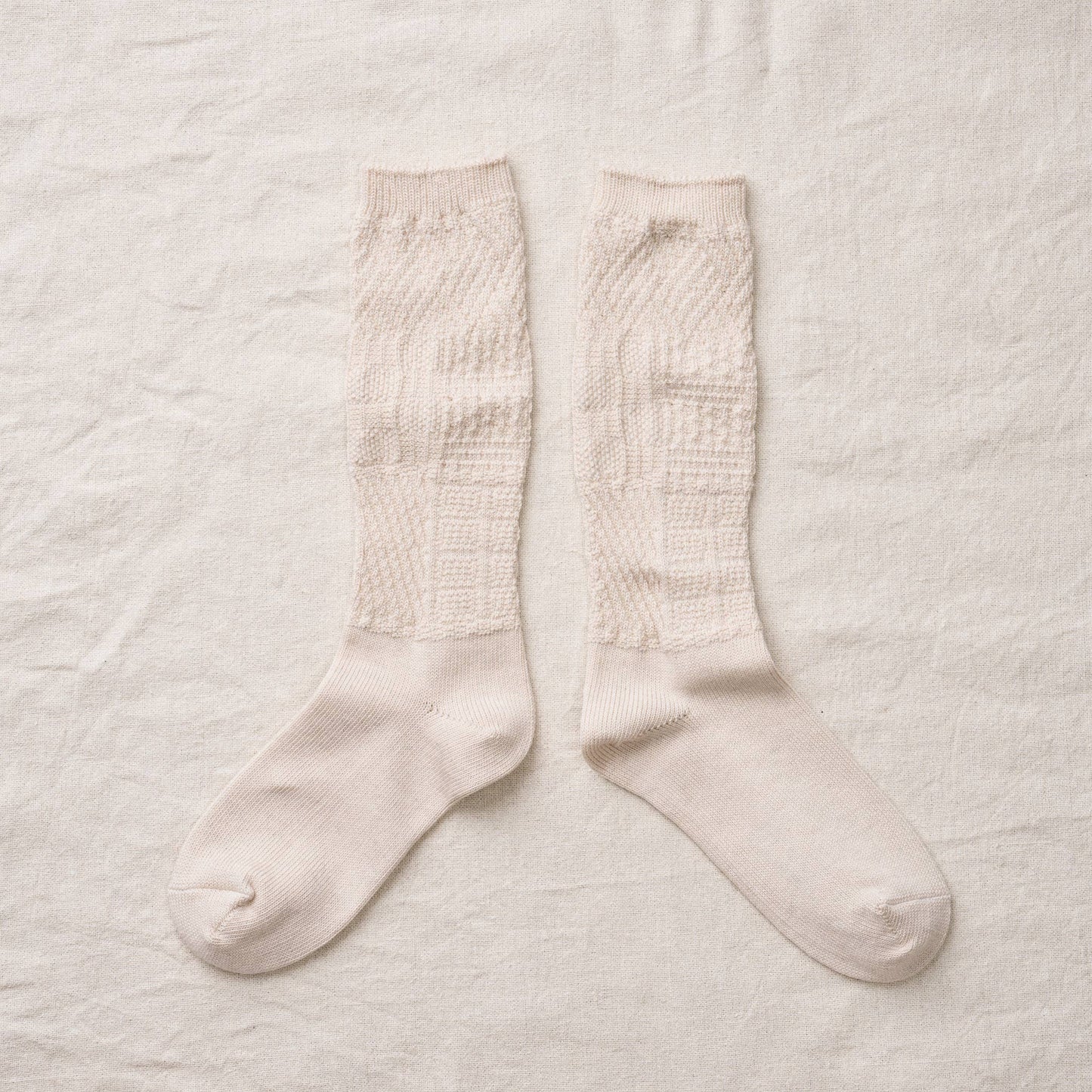 YAHAE Mens Socks SIZE L (27.5–29.5 cm EU 44-47) Organic Cotton Yak Knitting Patterns Socks: White in Large
