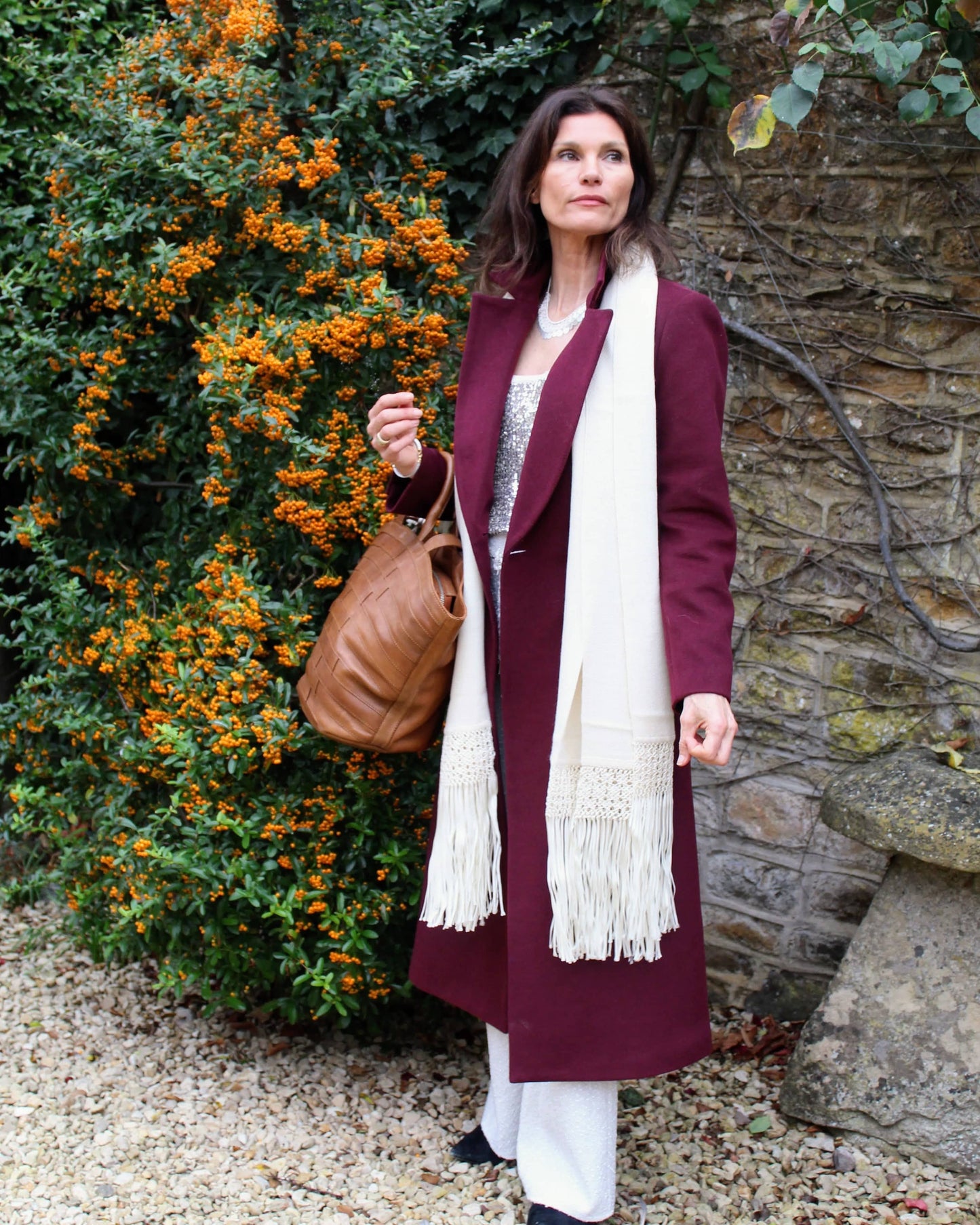 Yanawara Scarves Wila Alpaca Macrame Shawl