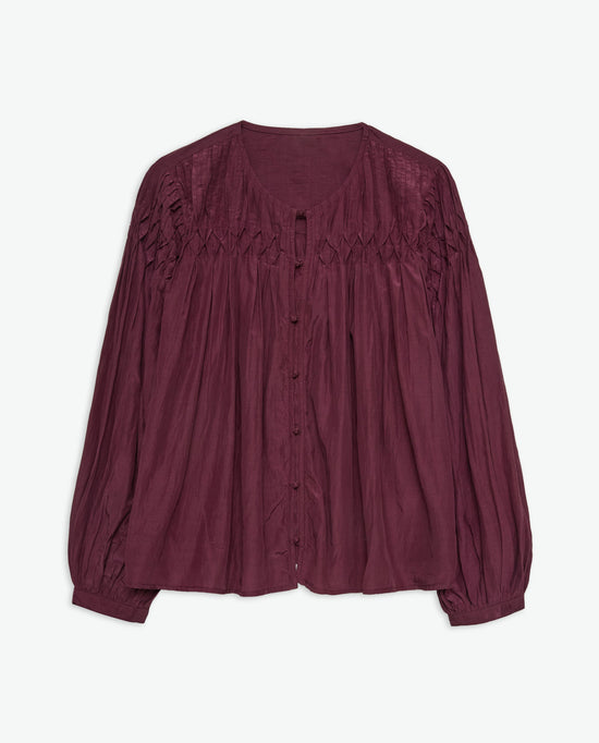 Yerse Tops Sabannah Top in Garnet
