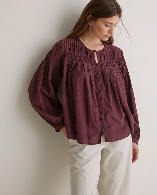 Yerse Tops Sabannah Top in Garnet