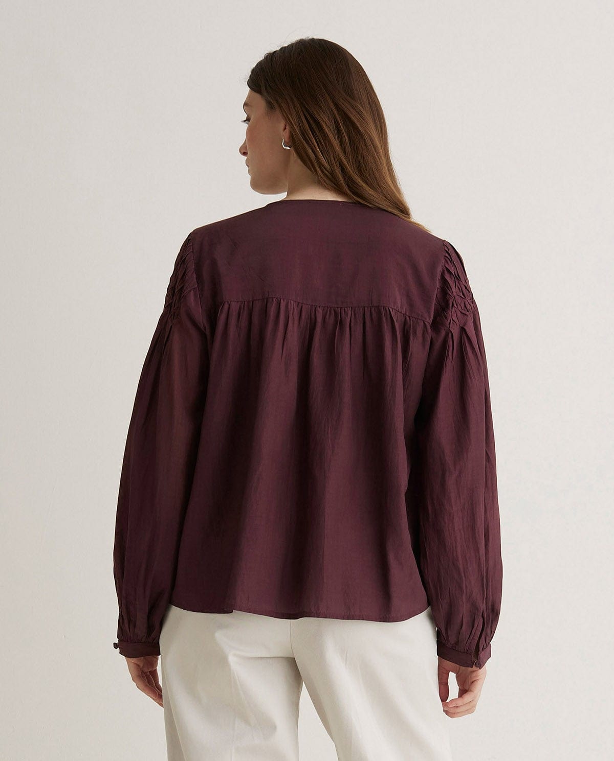 Yerse Tops Sabannah Top in Garnet