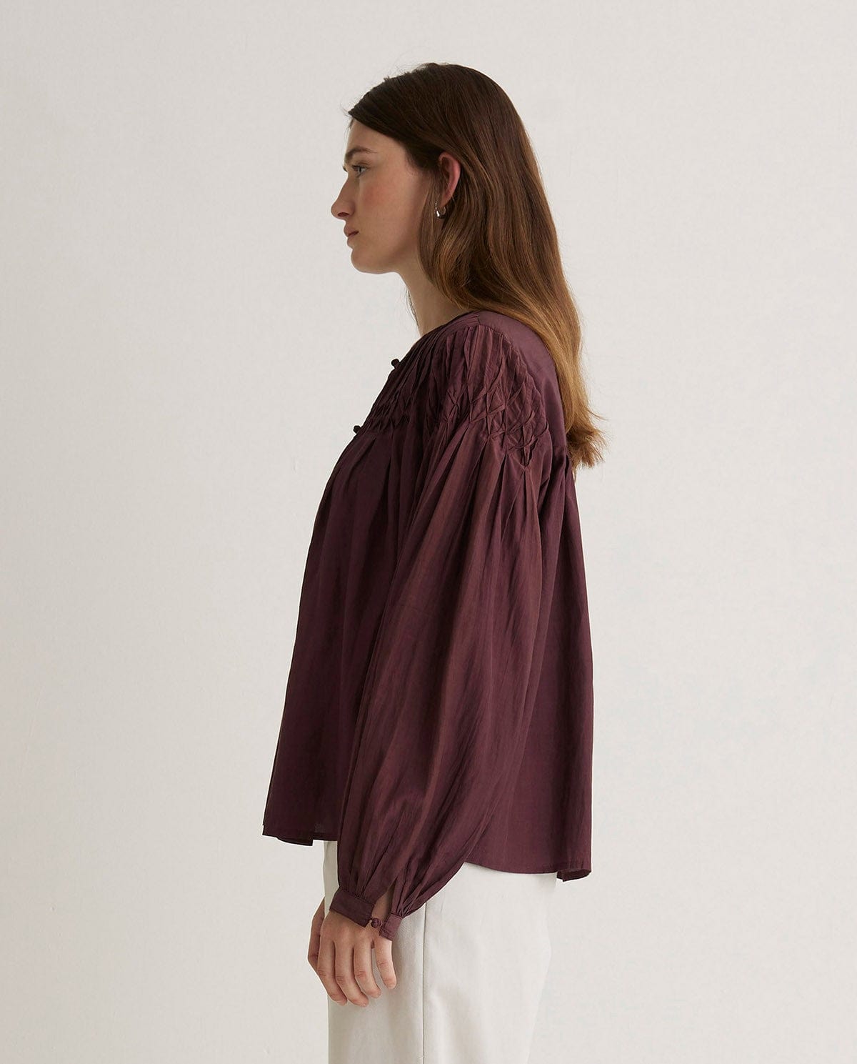 Yerse Tops Sabannah Top in Garnet