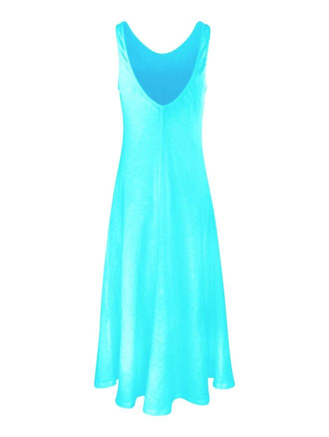 Haris Cotton Dresses Coastline Dress in Zante Blue