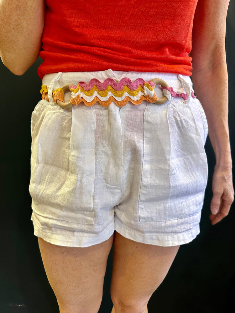 Haris Cotton Shorts Tailored Short Shorts in White