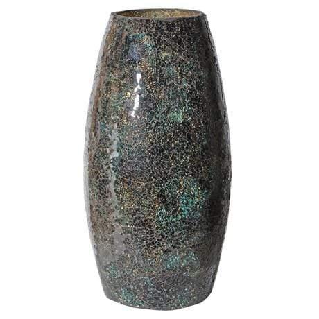 Home Home Green Mosaic Vase