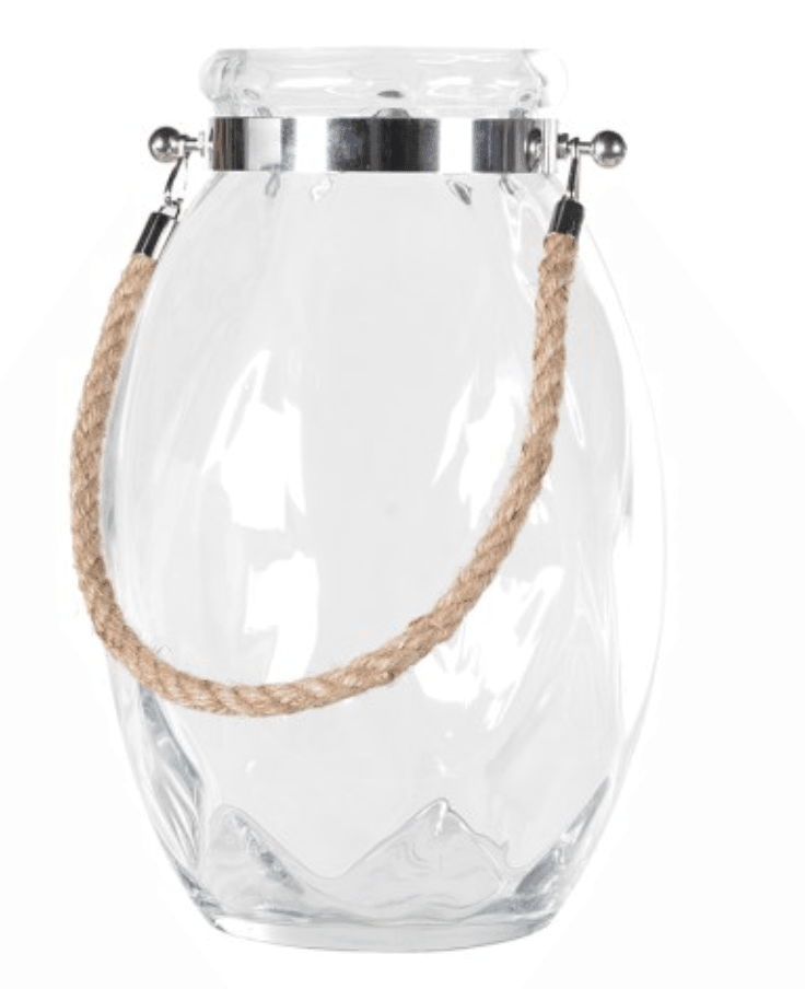 Home Home Large Hurricane Jar with Rope