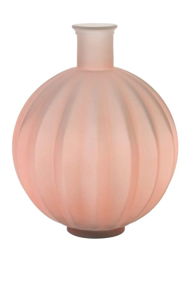 Home Home Palloci Glass Vase In Matt Coral