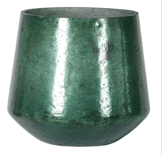 Home Home Small Green Rusted Candle Holder