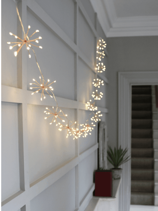 Home Home Starburst Chain Copper Lights