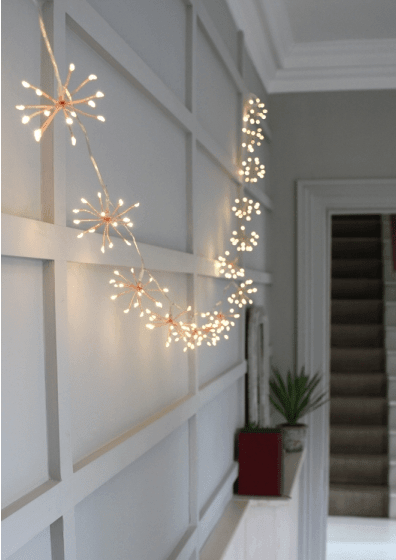 Home Home Starburst Chain Copper Lights (Mains Powered)