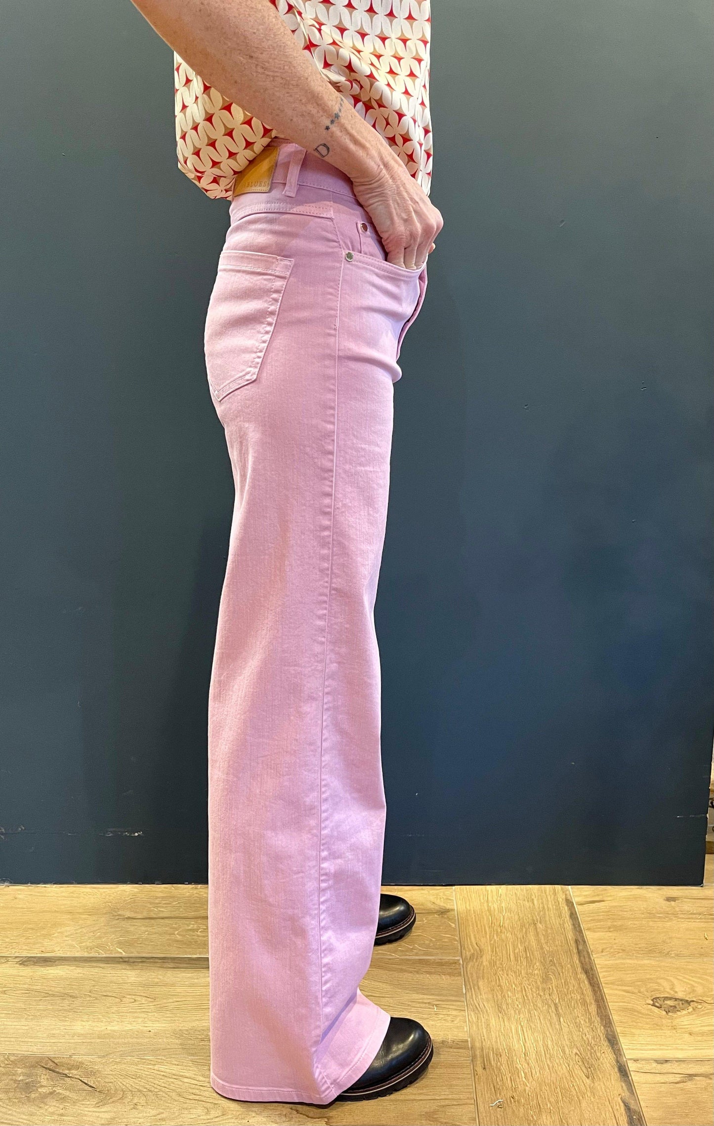 iBLUES Trousers Nilly Lilac Wide Leg Jeans