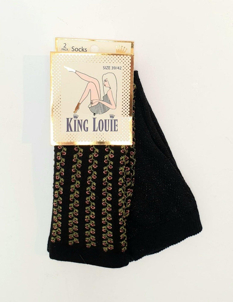 King Louie Accessories 2 Pack Socks Emerald Black