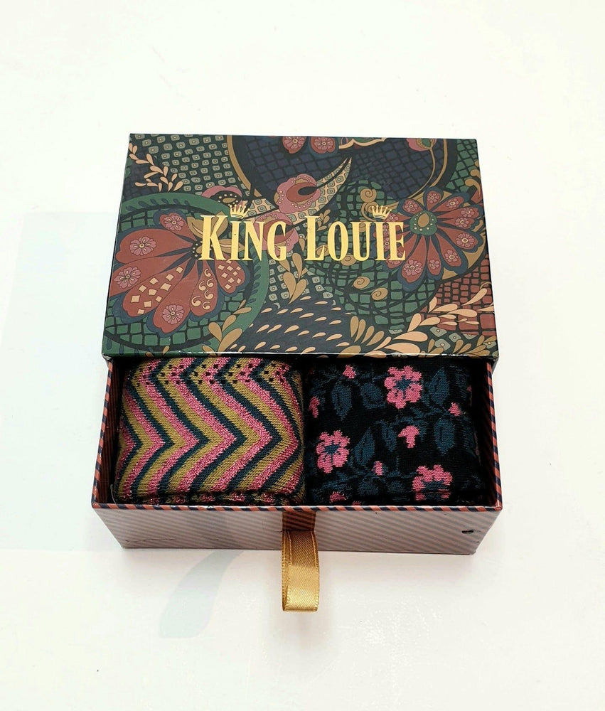 King Louie Accessories Gift Box Socks Clubbin' Dragonfly Green