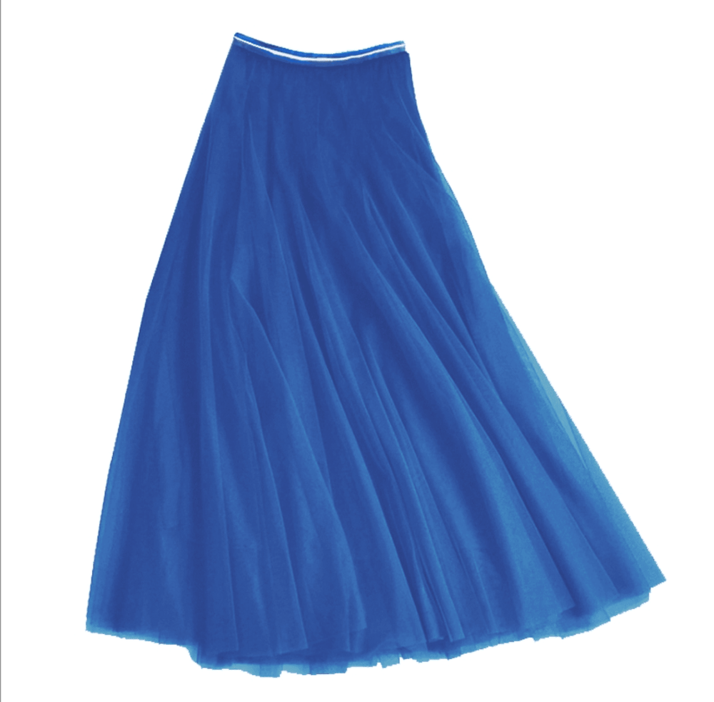 Tulle Skirt in Royal Blue