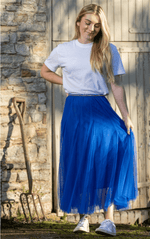 Last True Angel Skirts Tulle Skirt in Royal Blue