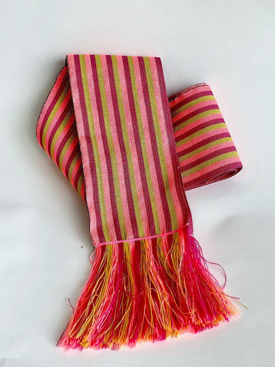 Nimo with Love Accessories Belt Stripe Pink Yellow