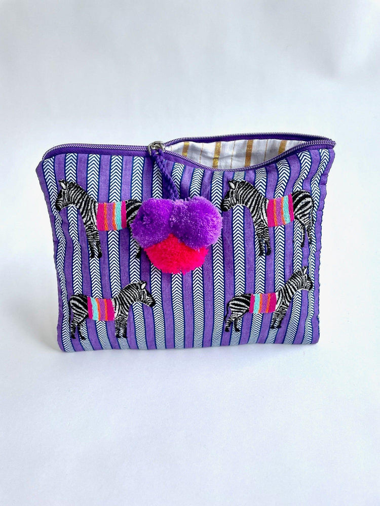 Ortiga Bag Zebra Violet Stripe