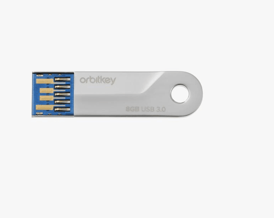 Orbitkey Mens Keyrings Orbitkey USB 3.0 8GB